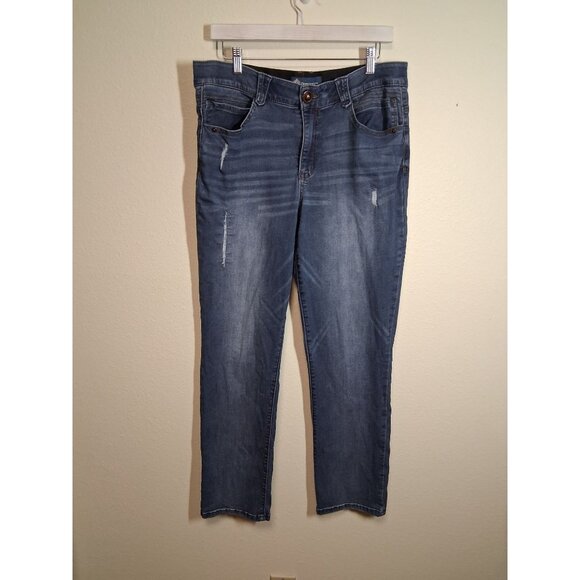 Democracy Denim - Democracy Distressed Denim Blue Jeans Absolution Women's Size 14
